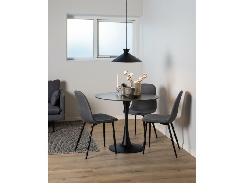 Krzesło Celia szare ciemne/ czarne - ACTONA